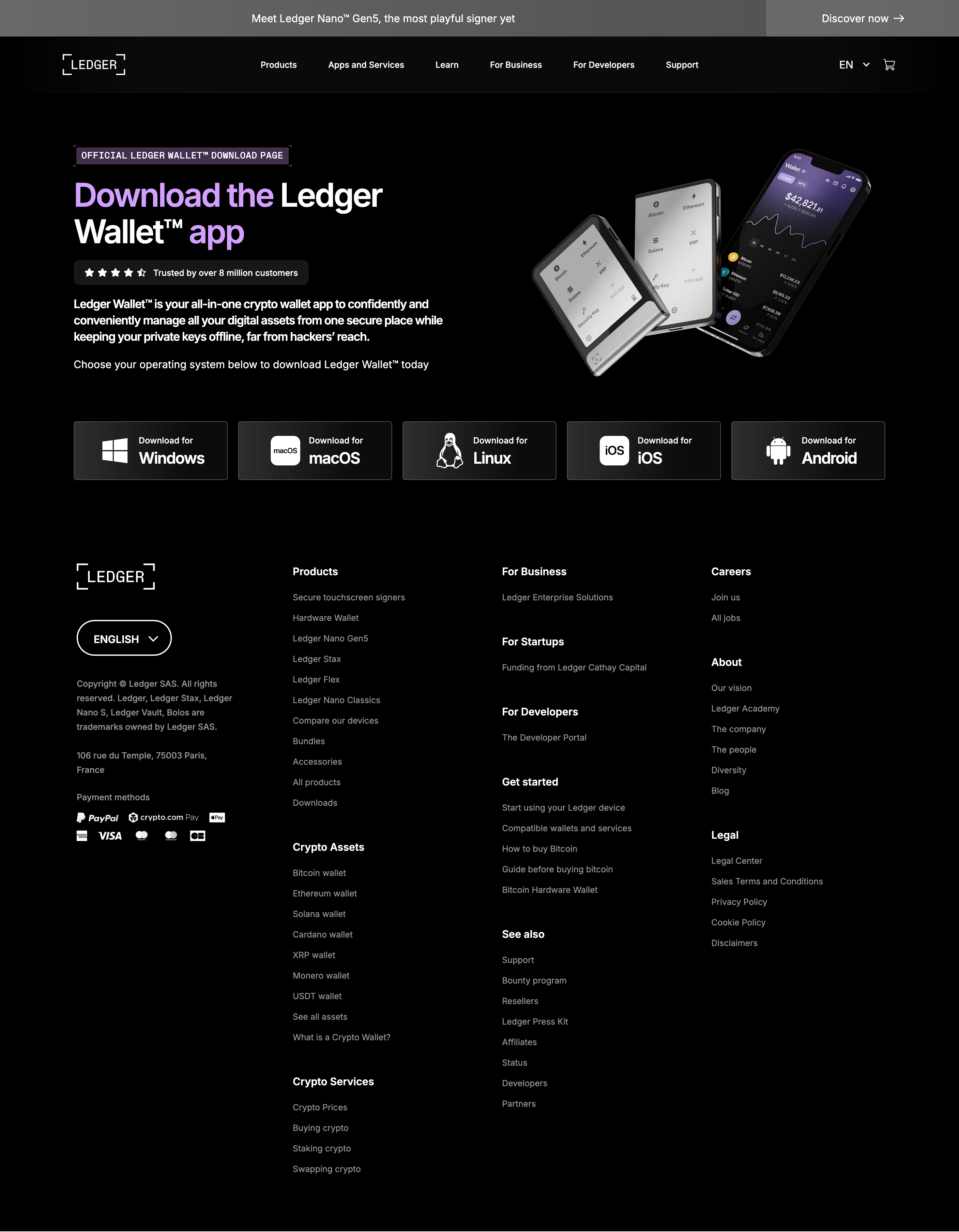 Ledger Wallet Setup